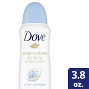 Dove Advanced Care Dry Spray Antiperspirant Deodorant Clear Minerals, 3.8 Oz