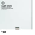 thumbnail image 2 of VIGO Elan 48 to 52 in. W x 74 in. H Sliding Frameless Shower Door in Stainless Steel with 3/8 in. (10mm) Clear Glass, 2 of 15