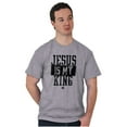 thumbnail image 4 of Jesus is my King Christian Faith Men's Graphic T Shirt Tees Brisco Brands S, 4 of 6