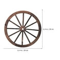 thumbnail image 2 of MERRYHAPY Wagon Wheel Decor Light Brown Wooden Wagon Wheels Western Decor 2Pcs 11.4In, 2 of 7