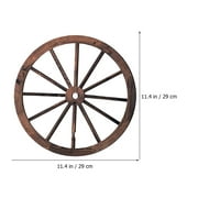 2pcs Wagon Wheel Decor Wooden Wagon Wheel Wall Decor Vintage Wagon Wheel Wood Decor for Bar Garage
