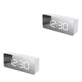 thumbnail image 4 of Bearachild Alarma digital de plástico portátil 6 engranajes Pantalla de acrílico LED de 7,48 pulgadas Radio Proyector Reloj Termómetro de Luz blanca 2piezas, 4 of 6