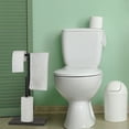thumbnail image 4 of Freestanding Industrial Cast Iron Pipe Toilet Paper Holder With Wooden Base, 4 of 4