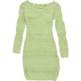 thumbnail image 1 of GUESS Womens Amelie Crochet Bodycon Dress, Green, Medium, 1 of 2