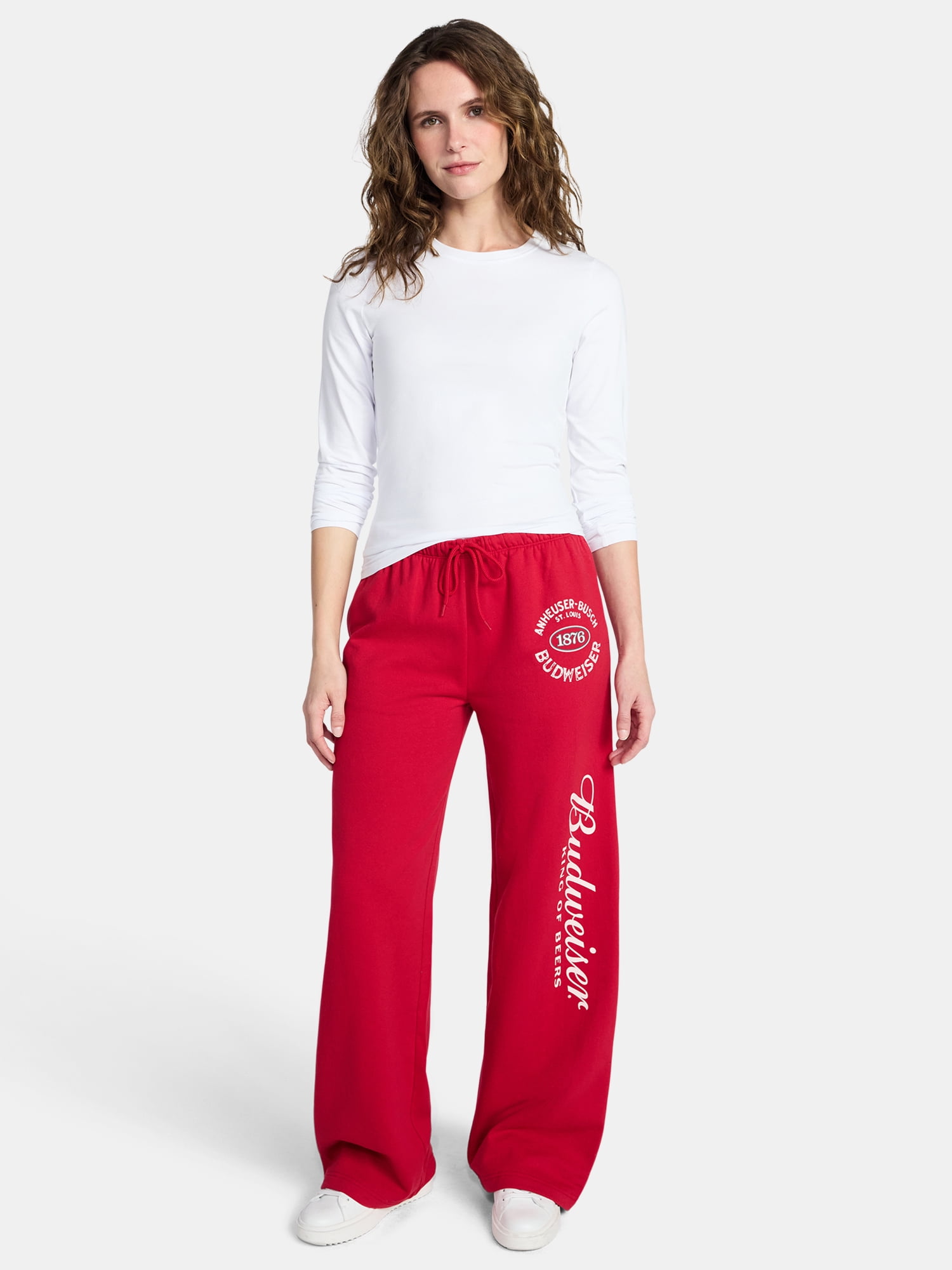 Budweiser Women's Graphic Fleece Pants, Sizes XXS-XXL