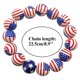 thumbnail image 3 of Pulsera de la bandera americana de EEUU Pulseras de cuentas del día de la independencia Pulsera de la bandera americana de EEUU Pulseras de cuentas del Día de la ANGGREK Otros, 3 of 7
