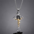 thumbnail image 3 of Collar con colgante de cruz de acero inoxidable Joyas collar colgante joyería, 3 of 6