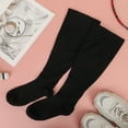 thumbnail image 5 of Hengguang 3 Pairs Plus Size Compression Socks for Women & Men, 20-30 mmHg Wide Calf Extra Large Knee High Flight Socks Compression Stockings, 4XL, 5 of 7