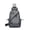 🥝 Gray_Base#727, variant on Unisex sling crossbody bag lightweight shoulder chest pack • everyday commuter sling backpack • multiple pocket organizer • travel casual outdoor use