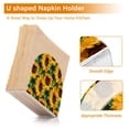 thumbnail image 4 of Sunflowers Acrylic Napkin Holder Clear Paper Tissue Dispenser Kitchen Dining Room Bathroom Party Hotel, 4 of 8
