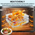thumbnail image 6 of Air Fryer Accessories, Air Fryer Rack 3 Pcs, Stackable Round Stainless Steel 3 Layer Air Fryer Basket Compatible with All 4.2-6.8QT Air Fryer, Oven, Press Cooker, 6 of 9
