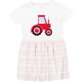 thumbnail image 3 of Inktastic Farming Red Tractor Girls Toddler Dress, 3 of 5