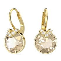 Swarovski Bella V drop earrings Round cut, Gold tone, Gold-tone plated 5662093