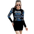 thumbnail image 1 of Chère Femme Merci d'Tre Ma Femme Cadeau de Fête des Mères Nœud en Cœur Robe Évasée Design Mode Grande Taille Robe Ample, 1 of 5