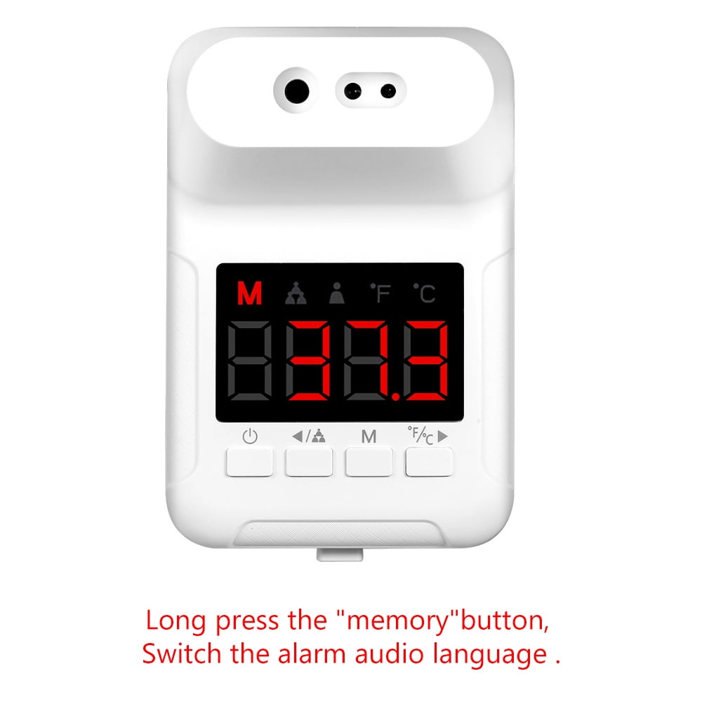 No Touch Infrared Forehead Thermometer with HD LCD Display Digital Wall Mounted Thermometer Alarm and Data Record No Touch Infrared Forehead Thermometer with HD LCD Display Digital Wall Mounted Thermometer Alarm and Data Record
