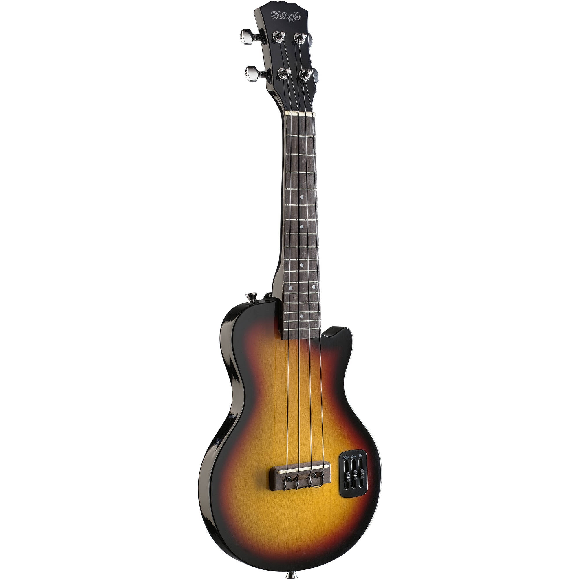 Stagg EUK LSB Les Paul Style Electric Ukulele, Sunburst