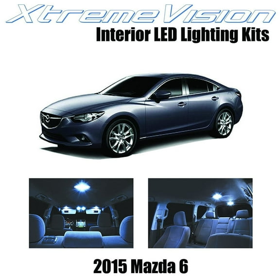 XtremeVision LED for Mazda 6 2015  9 Pieces Cool White Premium Interior LED Kit Package installation