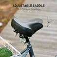 thumbnail image 5 of VIRIBUS 24 Inch Adult Trike 7 Speed Bike w Adjustable Seat 2 Baskets Matte Gray, 5 of 10