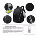 thumbnail image 2 of Mochila De Negocios Para Computadora 17.3 Con Cargador Usb NEGRO, 2 of 5