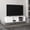 White, variant on Discreet Storage & Cable Organization - Ideal for Living Room TV Up to 70