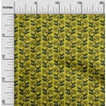 thumbnail image 1 of oneOone Silk Tabby Fabric Leaves & Floral Block Printed Craft Fabric BTY 42 Inch Wide, 1 of 4