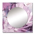 thumbnail image 2 of Designart "Electric Marble Ink Expression I" Abstract Marble Square Mirror For Wall Decor - Large Purple Square Printed Wall Mirror Art - Square Modern Mirror - Wall Mounted Square Large Mirror, 2 of 5