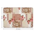 thumbnail image 5 of Pioneer Flower Floral Print Flannel Non Slip Door Rugs,Washable Door Mats Indoor,Decorative Door Mats,Dirt-Resistant and Absorbent Doormat for Entrance,Bedroom,Kitchen,Bathroom,23.5"x16", 5 of 5