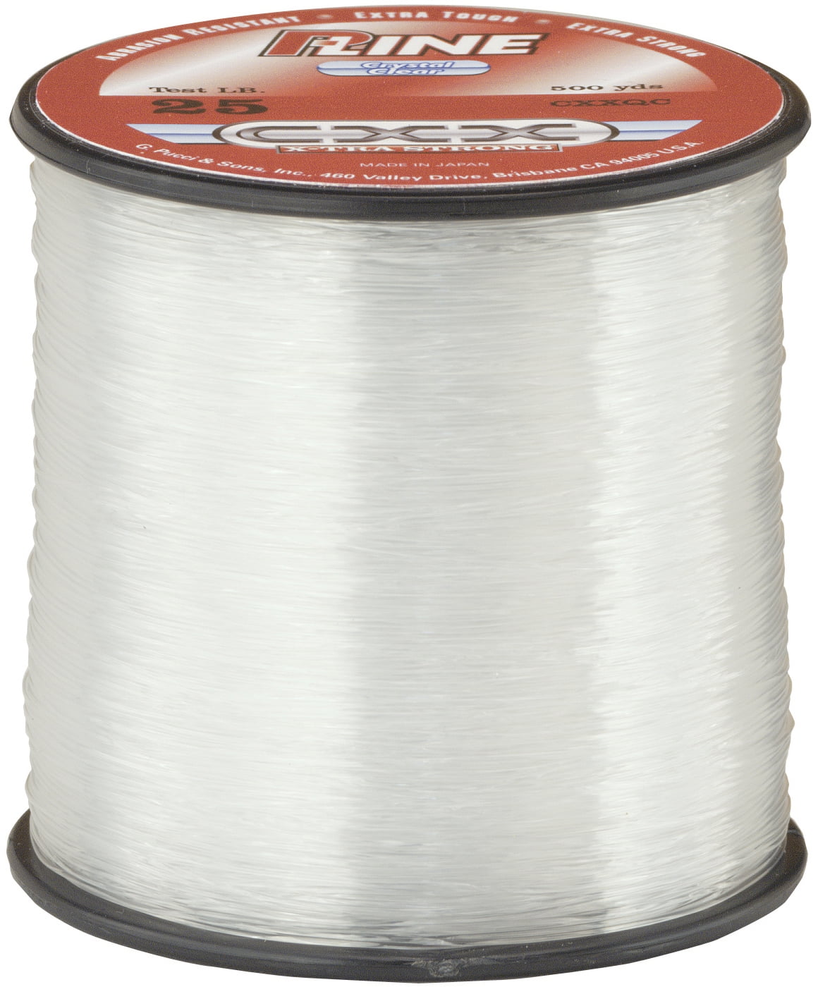 PLine CXX Xtra Strong Fishing Line,Crystal Clear, 10, 600yds