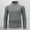 Gray, variant on DAFPZW Compression Long Sleeve Shirt Men Quarter Zip - Mens Workout Gym T-Shirt Quick Dry Athletic Base Layer Sport Undershirt
