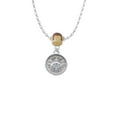 thumbnail image 2 of Delight Jewelry Silvertone Ladybug - Round Seal Mia Monkey Charm Necklace, 2 of 4