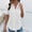 White, variant on BUIGTTKLOP Womens Short Sleeve Cotton Button down up Shirt Collared V Neck Tops Shirts Blouses Dress for Women