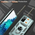 thumbnail image 4 of for Samsung Galaxy S20 FE Case with HD Screen Protector, Build in Ring Stand [Military Grade] Protective Case for Galaxy S20 FE 5G Case,Green, 4 of 13