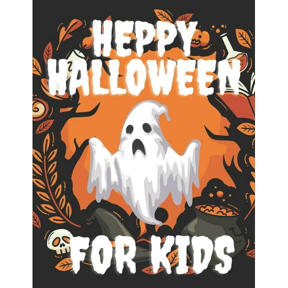 Happy Halloween For Kids: Coloring book, (Paperback)