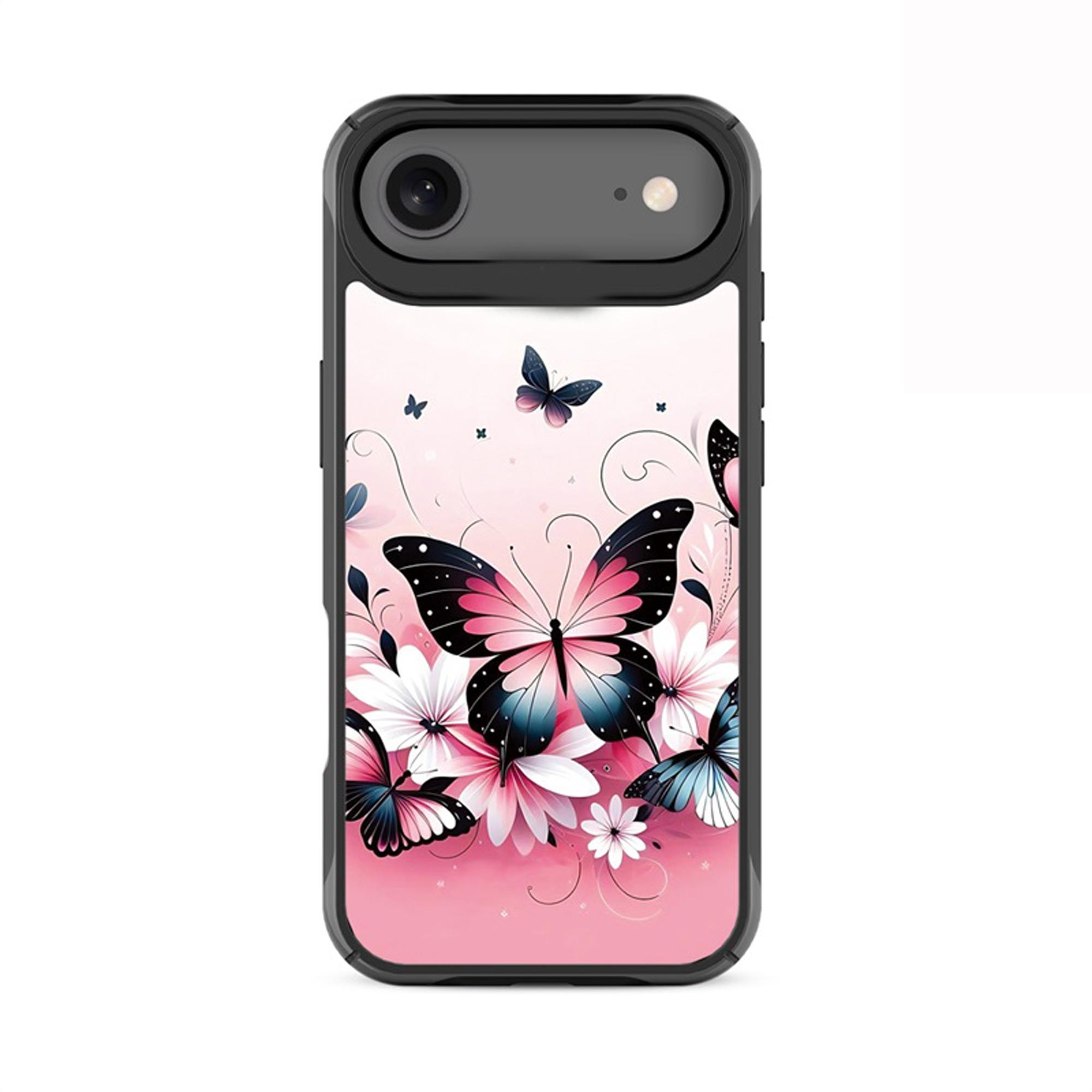 Magnetic-Charging Compatible Case for iPhone Air — Butterfly Bouquet