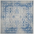 thumbnail image 3 of SAFAVIEH Adirondack Wyatt Traditional Distressed Area Rug, Grey/Blue, 8' x 8' Square - Transitional Modern Design, Grey & Blue, Ideal for Living Room, Bedroom, Dining Space, 3 of 13