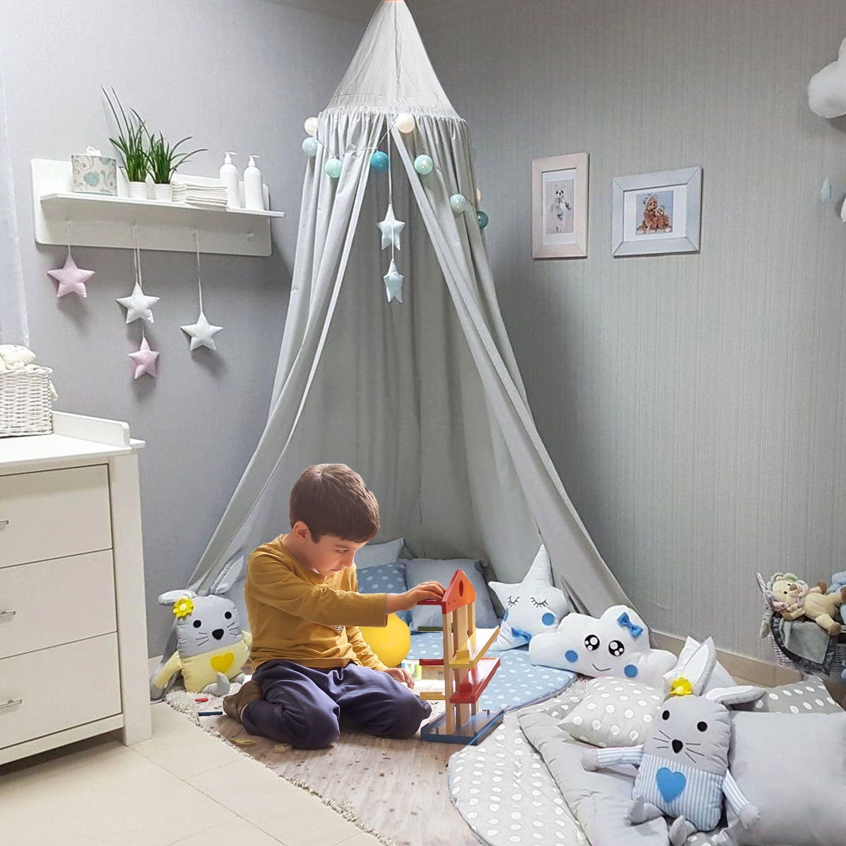 kids play bed