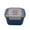 Blue, variant on Leak-Proof Double Layer Plastic Bento Lunch Box with Multiple Compartments, Microwave Safe, Portable Meal Container for Work and On-the-Go, Reusable and Easy to Clean