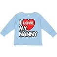 thumbnail image 3 of Inktastic I Love My Nanny Boys or Girls Long Sleeve Toddler T-Shirt, 3 of 5