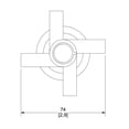 thumbnail image 2 of Juego De Manerales Nuva Iv Grande Cromo C-65 Helvex, 2 of 3