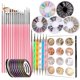 thumbnail image 1 of Diseñador de bolígrafos para uñas, herramienta para decoración de uñas, pinceles para pintar uñas, herramienta para hacer puntos en las uñas, papel de aluminio para uñas, cinta para manicura, 1 of 5