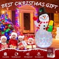 thumbnail image 3 of Inflables Navideños Iluminados Con Muñeco De Nieve De 5 Pies Para Decoración Navideña Para Patio Trasero Y Césped, 3 of 8