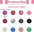 thumbnail image 3 of Resin Cabochons Imitation Druzy Agate Flat Round AB Color Plated Mixed Color 12x3mm 100pcs, 3 of 6