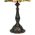 thumbnail image 6 of Dale Tiffany Geometric Resin & Art Glass Table Lamp in Dark Coffee/Green, 6 of 8