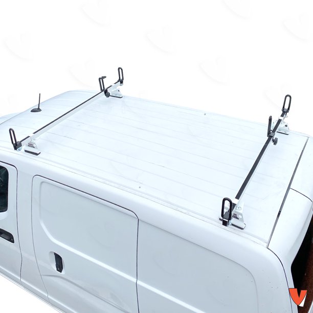 Vantech Heavy Duty 2 Bar Ladder Roof Rack For Nissian NV200 (White