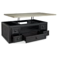 thumbnail image 7 of Ashley Furniture Foyland Wood Coffee Table w/ Lift Top in Black/Light Brown, 7 of 7