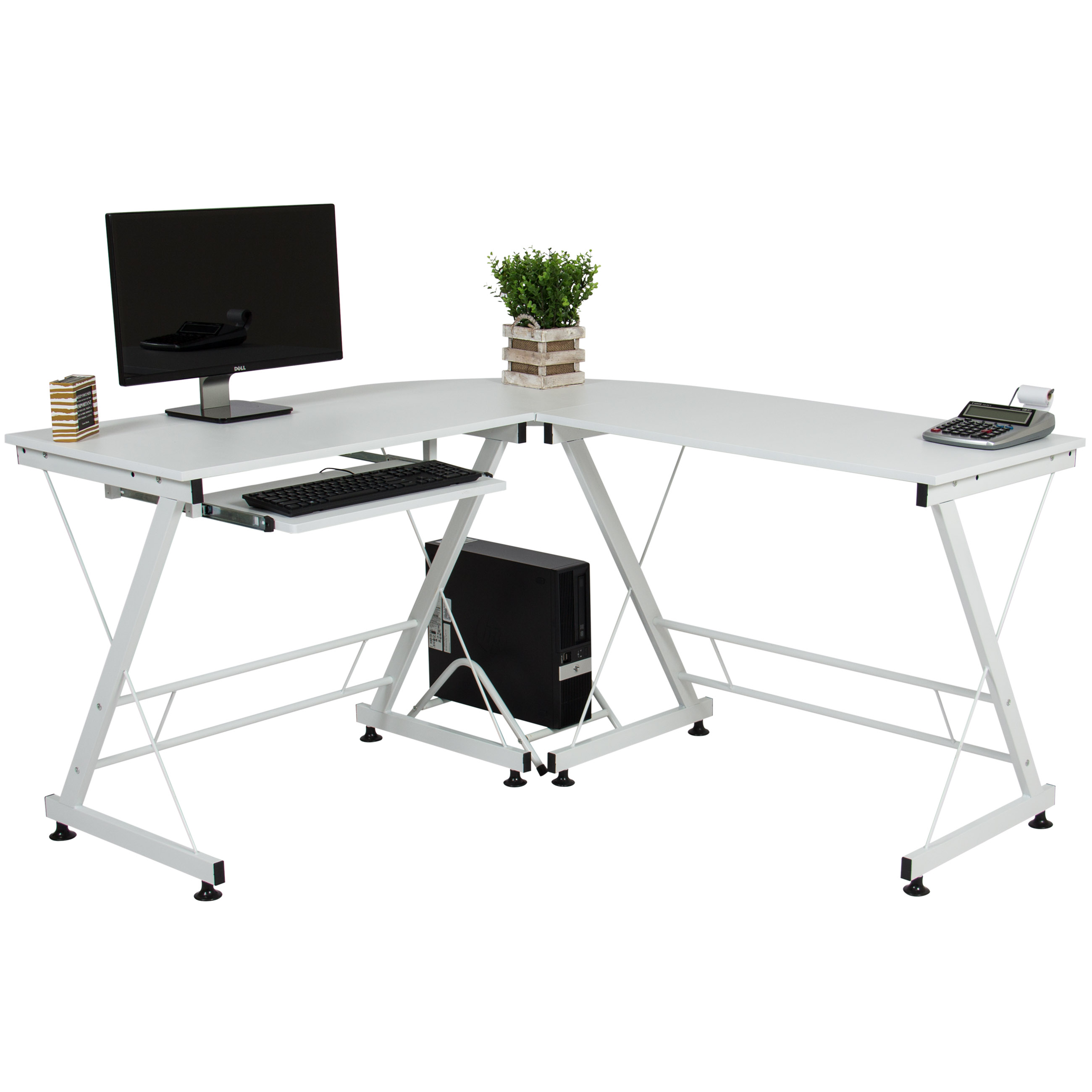 Best Choice Products Modular LShape Desk Workstation for Home, Office