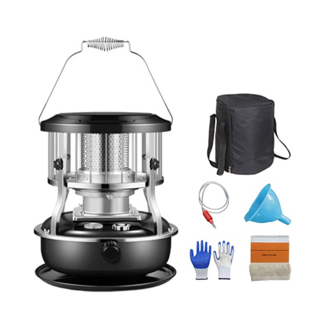 Calentador de queroseno Macarena portátil para acampar interior negro