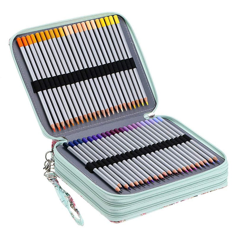 120 Slots Colored Pencil Case with Compartments Pencil Holder for Watercolo K1Y7 