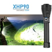 LED Flashlight, 10000 Lumens XHP90 Ultra Powerful Adjustable Zoomable Waterproof Torch Flashlight, USB Rechargeable Flashlight,gticphyj245