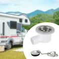 thumbnail image 4 of bedienty Sink Waste Drain Plug Hole Angle Fitting Easy to Install Premium for RV without Tube 7.6cm, 4 of 6